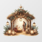 Nativiteitsvensterkoppeling Raamsticker (Vel)