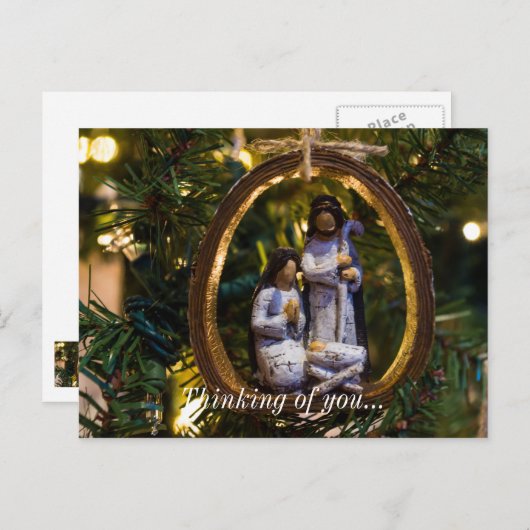 Nativiteitsversiering Briefkaart (Voorkant / Achterkant)