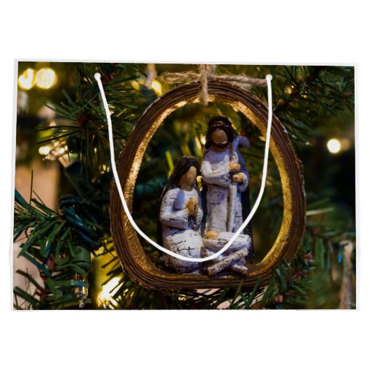 Nativiteitsversiering Groot Cadeauzakje (Achterkant)