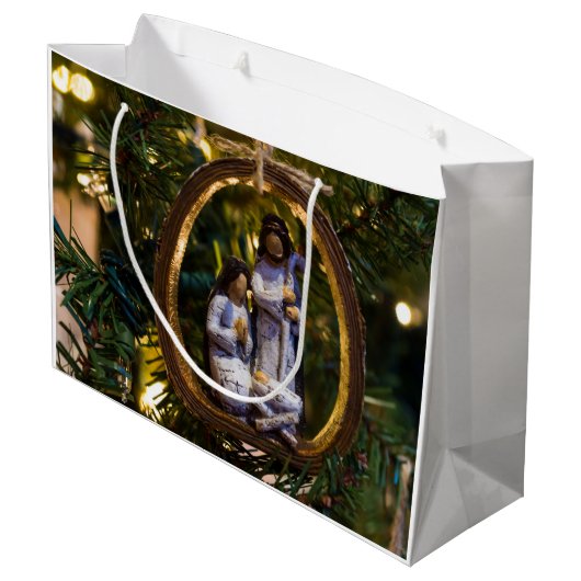 Nativiteitsversiering Groot Cadeauzakje (Achterkant Gekanteld)