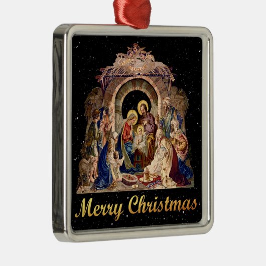 nativiteitsversiering metalen ornament (Rechts)