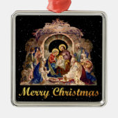 nativiteitsversiering metalen ornament (Voorkant)