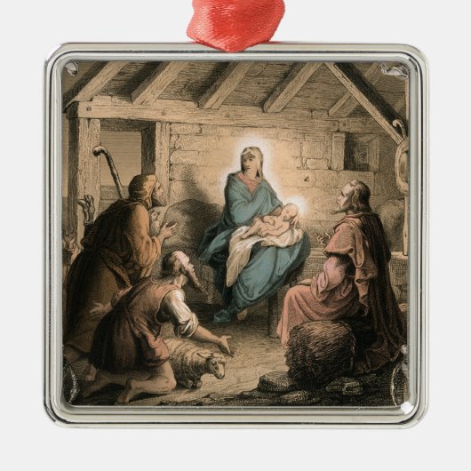 nativiteitsversiering metalen ornament (Voorkant)