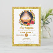 Nativity Carol Service Christmas Invitation (Debout devant)