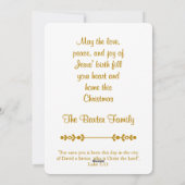 Nativity Christmas Blessings Religious  Feestdagenkaart (Achterkant)