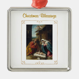 Nativity Christmas Blessings Religious Ornament