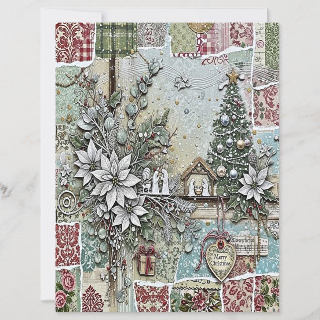 Nativity Christmas craft paper (Voorkant)