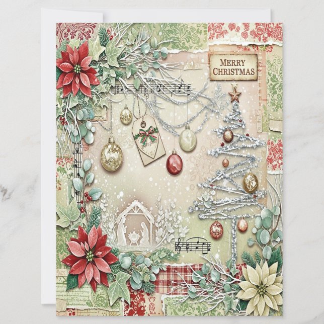 Nativity Christmas craft paper (Voorkant)