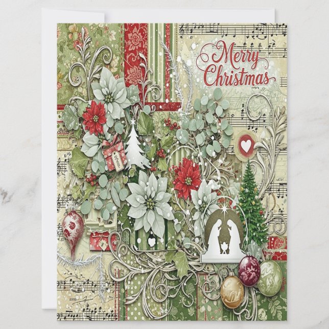 Nativity Christmas craft paper (Voorkant)