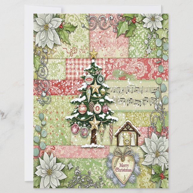 Nativity Christmas craft paper (Voorkant)