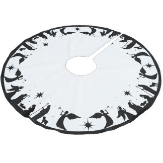 Nativity Christmas Tree Skirt, Personalized  Kerstboom Rok
