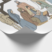 NATIVITY CHRISTMAS WRAPPING PAPER  CADEAUPAPIER (Hoek)