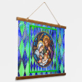 Nativity hangend wandkleed (Gebogen)