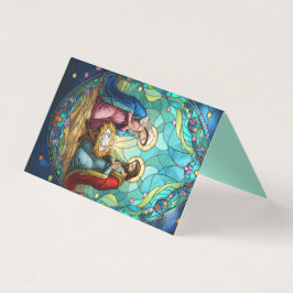 Nativity in stained glass  kaart