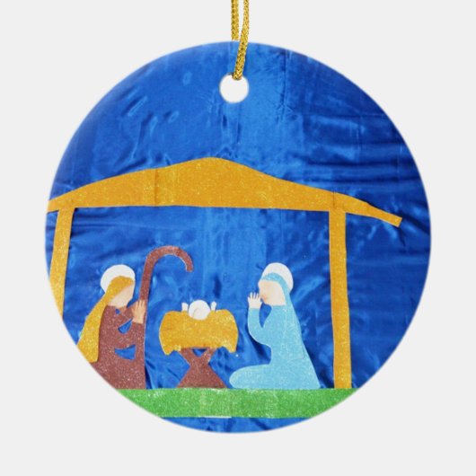 Nativity Keramisch Ornament (Voorkant)