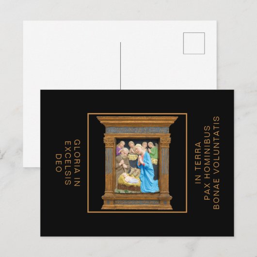 NATIVITY Luca Della Robbia Carte de Noël (Devant / Derrière)