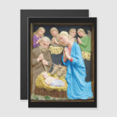 NATIVITY Luca Della Robbia carte magnétique de Noë (Devant / Derrière)