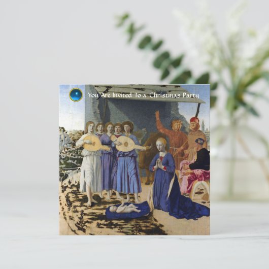 NATIVITY OF JESUS, ANGELS by PIERO DELLA FRANCESCA Kaart (Staand voorkant)