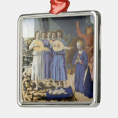 NATIVITY OF JESUS, ANGELS by PIERO DELLA FRANCESCA Metalen Ornament (Links)