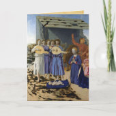 NATIVITY Old Irish Christmas Blessing Parchment  Feestdagen Kaart (Voorkant)