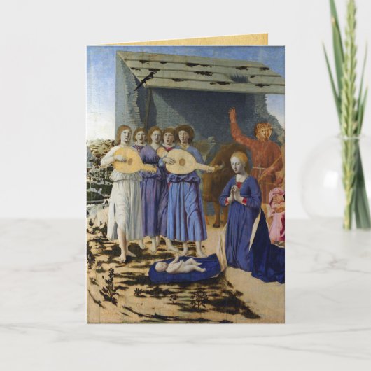 NATIVITY Old Irish Christmas Blessing Parchment  Feestdagen Kaart (Voorkant)