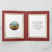 Nativity Scene "Merry Christmas & Happy New Year" Kaart (Binnen)