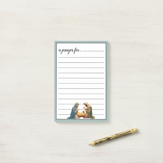 Nativity Scene War Room Prayer Post-it® Notes (Op bureau)