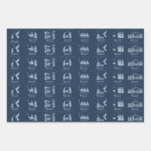 Nativity Scene Wrapping Paper Flat Sheet Set of 3 (Voorkant 2)
