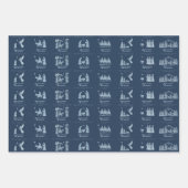 Nativity Scene Wrapping Paper Flat Sheet Set of 3 (Voorkant)