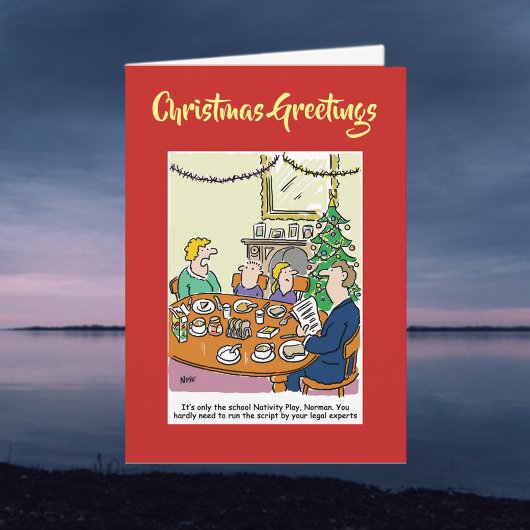 Nativity Script Juridische Kerst Kaart met QR-code