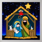 nativity stable scene poster (Devant)
