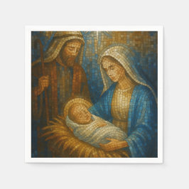 Nativity Stained Glass Mosaic | Holy Family  Servet