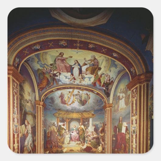 Nativity Vierkante Sticker (Voorkant)