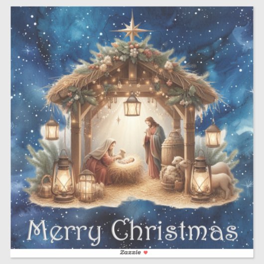 Nativity Vinyl Sticker (Vel)