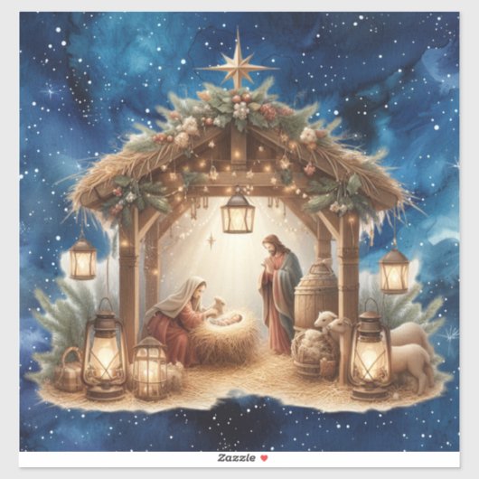 Nativity Vinyl Sticker (Vel)