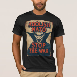 NATO Afschaffen Vampier Halloween Anti-Oorlog T-shirt