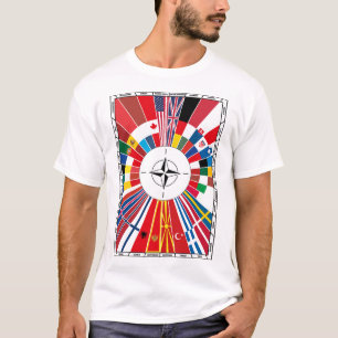NATO & drapeau des États membres T-Shirt graphique