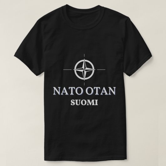 Nato otan Suomi Natoon nyt T-shirt (Design voorkant)