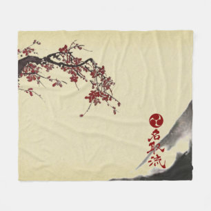 Natori-ryu Cherry Blossom & Mountain Fleece Deken