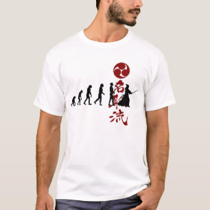 Natori-Ryu-evolutie van de Samurai T-shirt