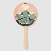 Natosha, de Elephant Speller Hand Fans Handwaaier (Achterkant)