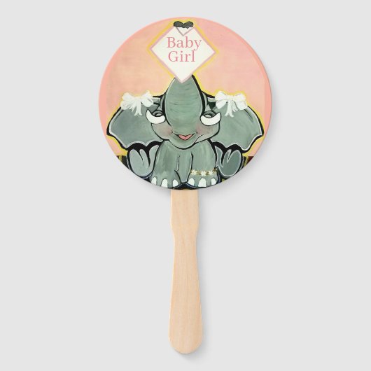 Natosha, de Elephant Speller Hand Fans Handwaaier (Voorkant)