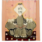 Natosha, de olifant Speller Douchegordijn (Voorkant)