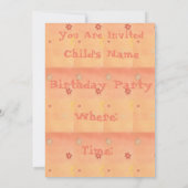 Natosha, Les Invitations Du Parti Eléphant (Dos)