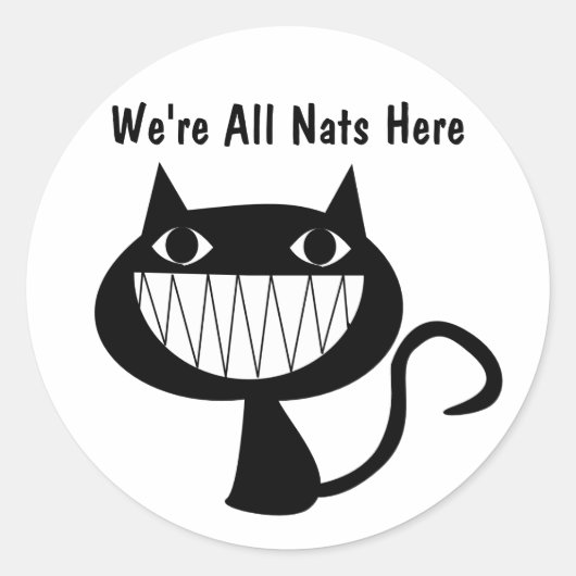 Nats Ronde Sticker (Voorkant)