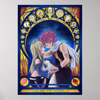 Natsu en Lucy Poster