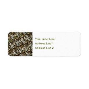 Natte alligator terug Abstracte foto Etiket