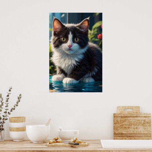 *~* Natte AP68 2:3 Kat katje kitten Kat zoet Poster (Keuken)