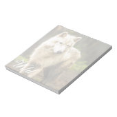 Natte Arctische Wolf in Spring Foto Notitieblok (Gedraaid)