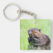 Natte bever sleutelhanger (Voorkant)